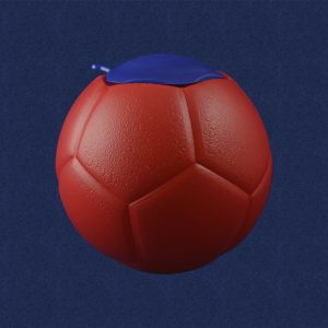 PELOTA 7.5G HDPE ROJO